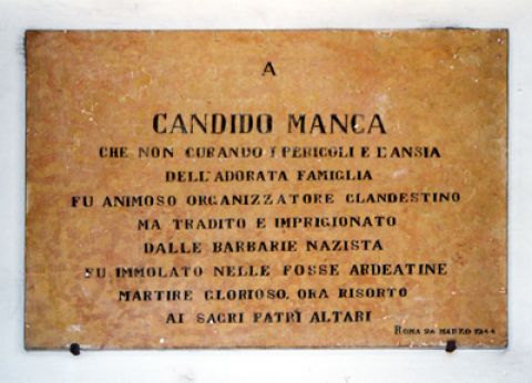 Candido Manca, lo "stradino" martire delle Ardeatine