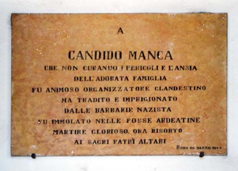 Candido Manca, lo &quot;stradino&quot; martire delle Ardeatine